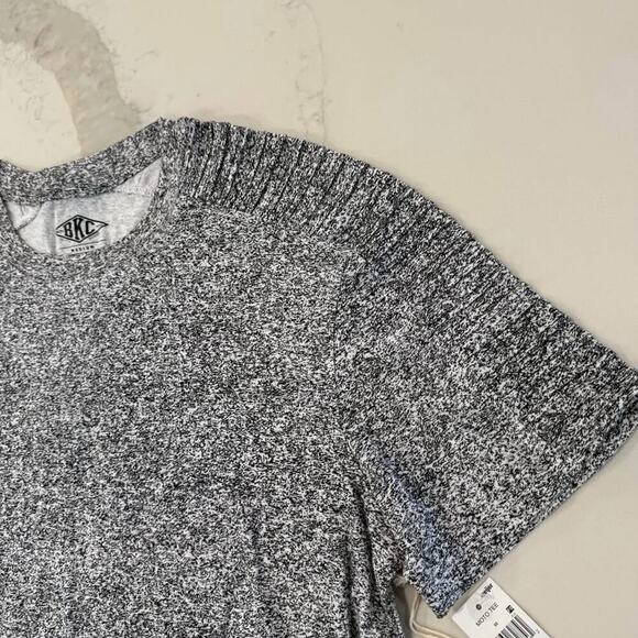BKC NWT ShortSleeve Moto TShirt Mens Medium Heather Gray Grunge Edgy Punk Casual - Picture 4 of 7